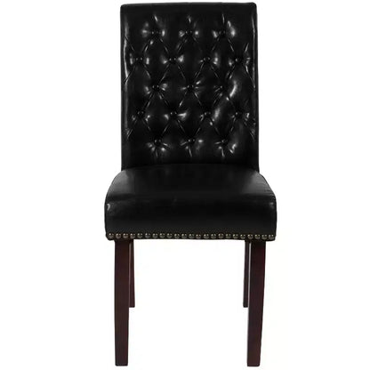 Chaise Parsons Merrick Lane rembourrée avec garniture cloutée - Lot de 6