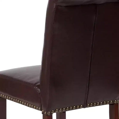 Chaise Parsons Merrick Lane rembourrée avec garniture cloutée - Lot de 6