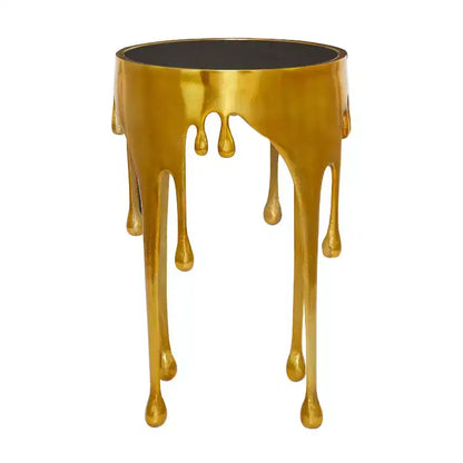 Table d'appoint contemporaine en aluminium fondu - Olivia & May