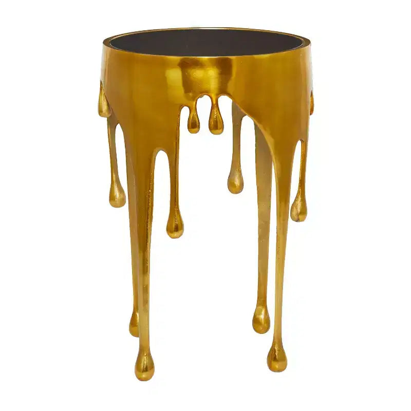 Table d'appoint contemporaine en aluminium fondu - Olivia & May
