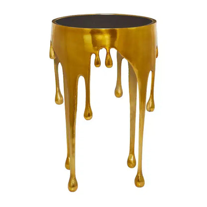 Table d'appoint contemporaine en aluminium fondu - Olivia & May