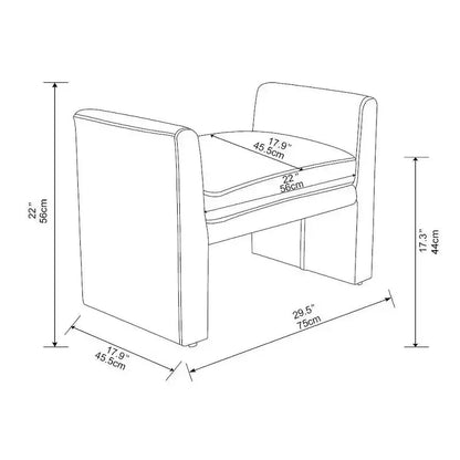 Vernon Ottoman - Threshold conçu en collaboration avec Studio McGee