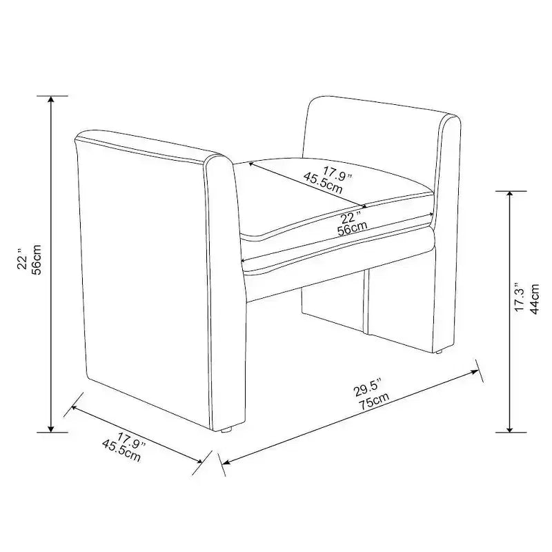 Vernon Ottoman - Threshold conçu en collaboration avec Studio McGee