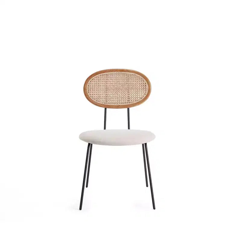 Lot de 4 chaises de salle à manger Jardin avec assise rembourrée - Manhattan Comfort