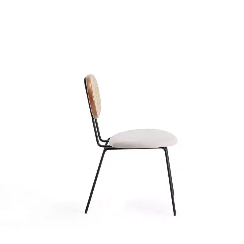 Lot de 4 chaises de salle à manger Jardin avec assise rembourrée - Manhattan Comfort