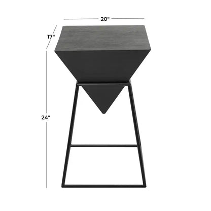 Table d'appoint moderne en métal - Olivia & May