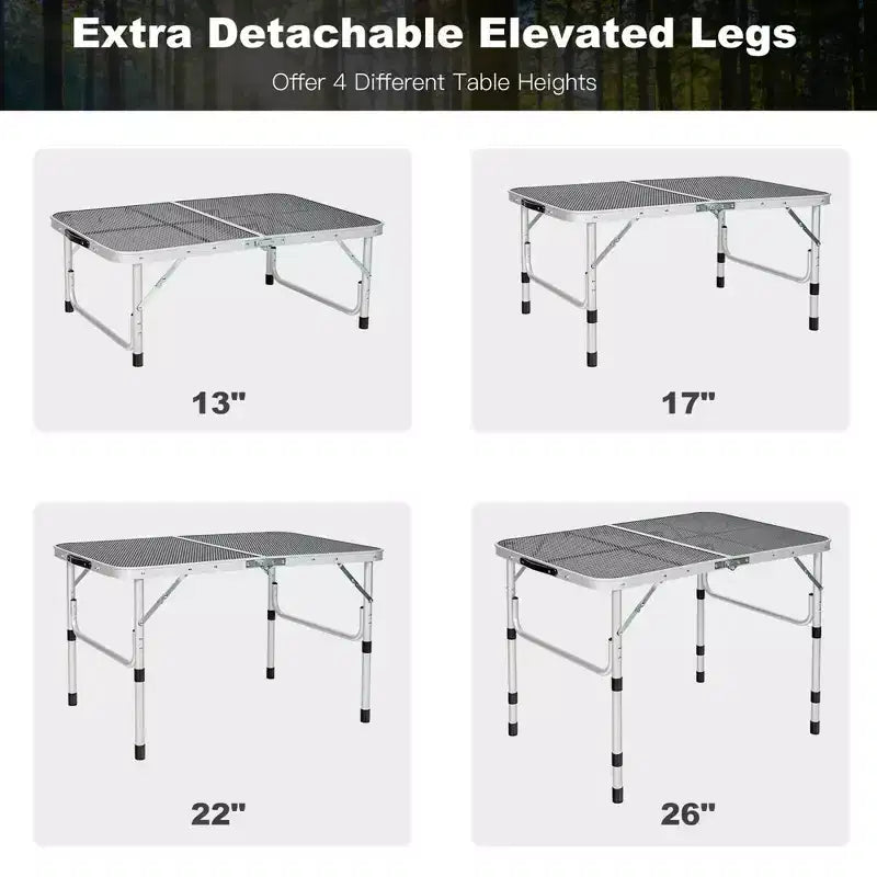 Table de barbecue pliante Costway pour camping, table support de barbecue en aluminium léger
