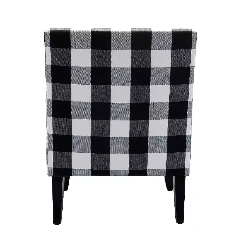 Lot de 2 fauteuils d'appoint rembourrés Sara avec clous décoratifs | Karat Home-Rayures Rouges