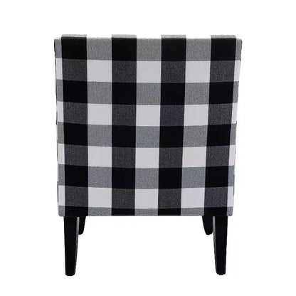 Lot de 2 fauteuils d'appoint rembourrés Sara avec clous décoratifs | Karat Home-Rayures Rouges