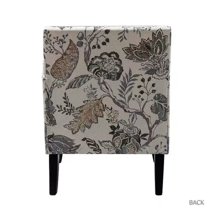 Lot de 2 fauteuils d'appoint rembourrés Sara avec clous décoratifs | Karat Home-Rayures Rouges