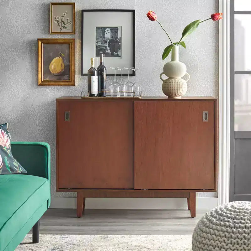 Console Menlo avec portes coulissantes réversibles - angelo:Home