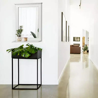 Miroir Mural de Salle de Bain Costway avec Étagère Miroir de Maquillage Carré Utilisation Polyvalente