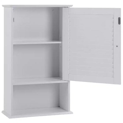 Costway Armoire Murale Meuble de Rangement Salle de Bain Suspendue 70 cm Hauteur Réglable