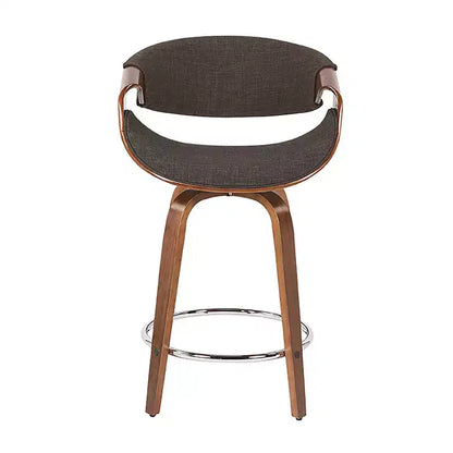 Ensemble de 2 tabourets de bar hauteur comptoir rembourrés Curvini - Lumisource