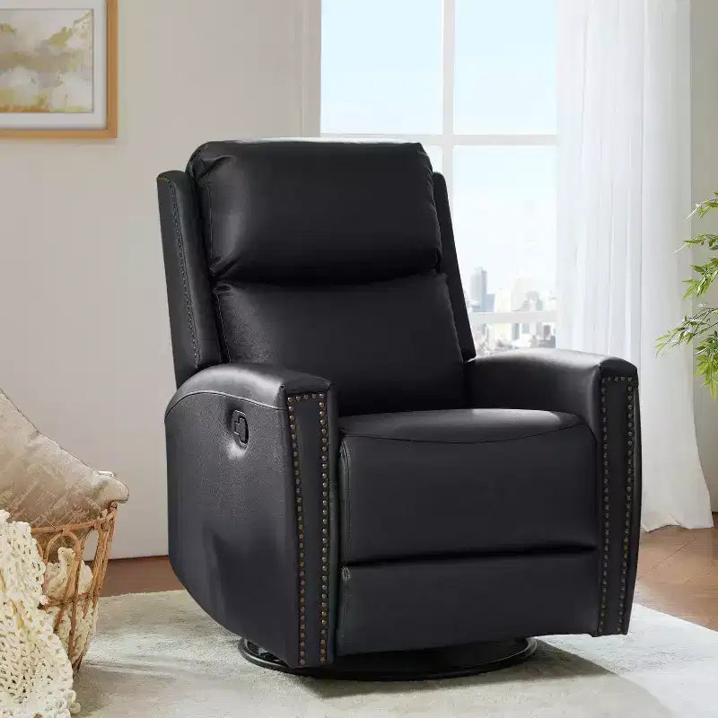 Fauteuil inclinable pivotant et à bascule en cuir véritable Hilario Fall 30.31 large | OFFRE DU JOUR | ART OF LIVING DESIGNS