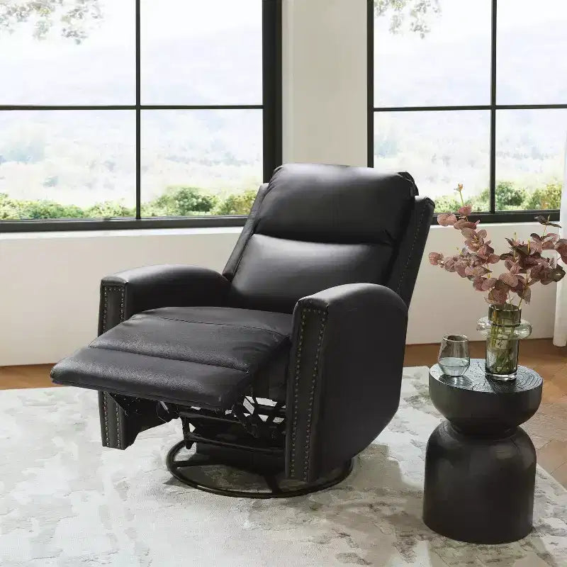 Fauteuil inclinable pivotant et à bascule en cuir véritable Hilario Fall 30.31 large | OFFRE DU JOUR | ART OF LIVING DESIGNS