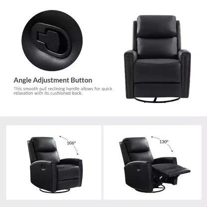 Fauteuil inclinable pivotant et à bascule en cuir véritable Hilario Fall 30.31 large | OFFRE DU JOUR | ART OF LIVING DESIGNS