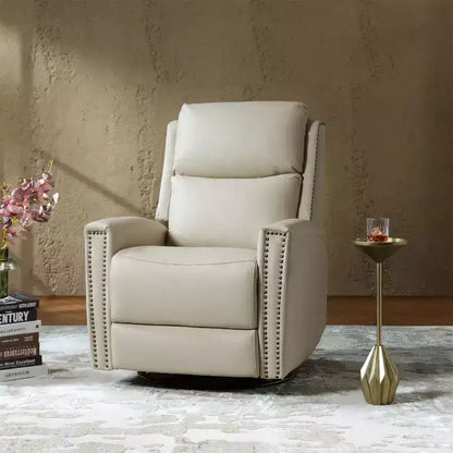 Fauteuil inclinable pivotant et à bascule en cuir véritable Hilario Fall 30.31 large | OFFRE DU JOUR | ART OF LIVING DESIGNS