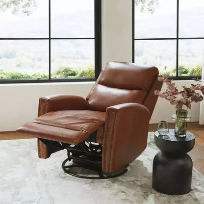 Fauteuil inclinable pivotant et à bascule en cuir véritable Hilario Fall 30.31 large | OFFRE DU JOUR | ART OF LIVING DESIGNS