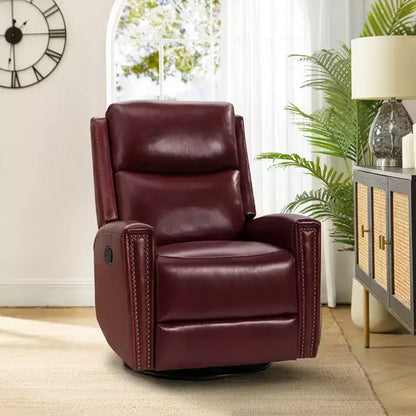 Fauteuil inclinable pivotant et à bascule en cuir véritable Hilario Fall 30.31 large | OFFRE DU JOUR | ART OF LIVING DESIGNS