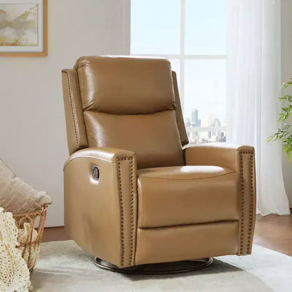 Fauteuil inclinable pivotant et à bascule en cuir véritable Hilario Fall 30.31 large | OFFRE DU JOUR | ART OF LIVING DESIGNS