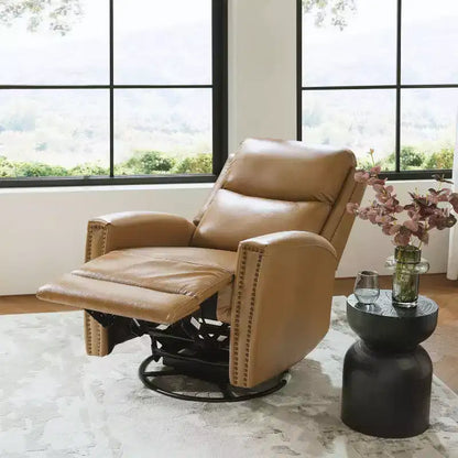 Fauteuil inclinable pivotant et à bascule en cuir véritable Hilario Fall 30.31 large | OFFRE DU JOUR | ART OF LIVING DESIGNS