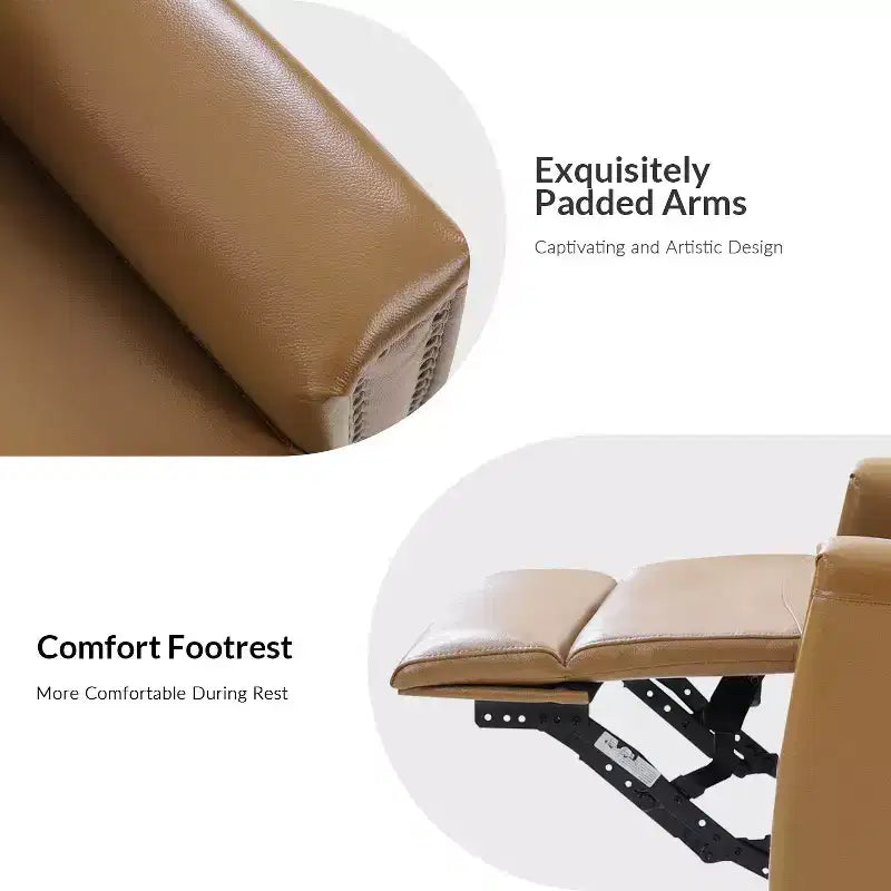 Fauteuil inclinable pivotant et à bascule en cuir véritable Hilario Fall 30.31 large | OFFRE DU JOUR | ART OF LIVING DESIGNS