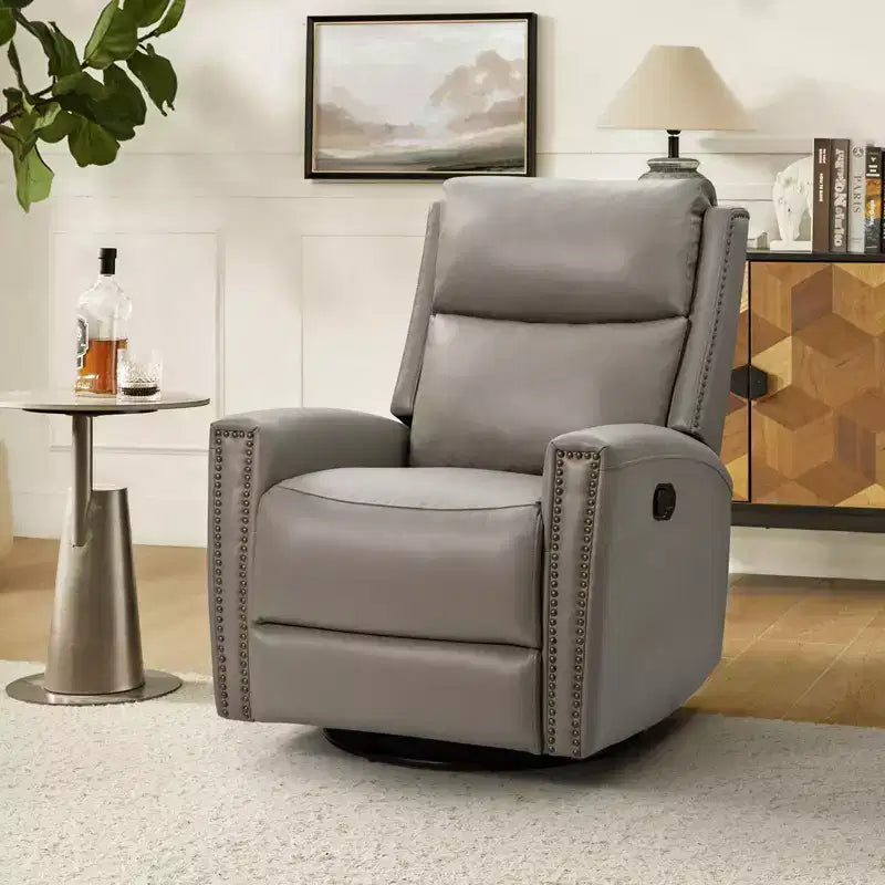 Fauteuil inclinable pivotant et à bascule en cuir véritable Hilario Fall 30.31 large | OFFRE DU JOUR | ART OF LIVING DESIGNS