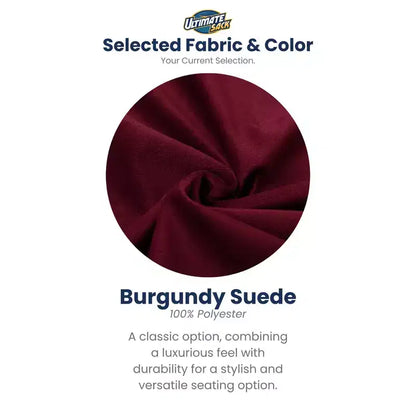 Ultimate Sack Fauteuil Pouf 1,8 m, Fauteuil de Sol Confortable Surdimensionné pour l'Intérieur, Grand Meuble Rembourré de Mousse pour la Détente, Suède Bordeaux