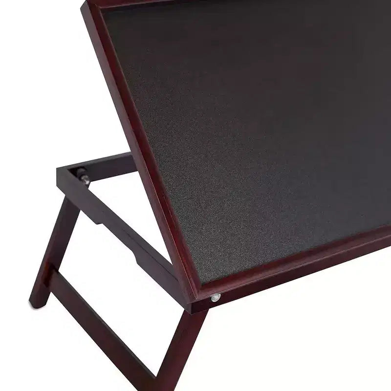 BirdRock Home Plateau de lit en bambou avec dessus réglable - Noyer