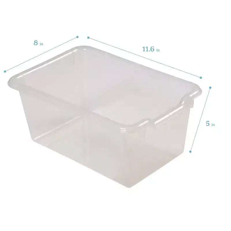 Vestiaire à 5 compartiments pour tout-petits et 5 bacs de rangement avant à écope ECR4Kids Streamline, Rangement à casiers