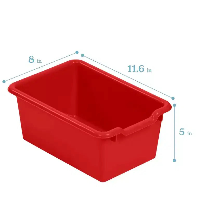 Vestiaire à 5 compartiments pour tout-petits et 5 bacs de rangement avant à écope ECR4Kids Streamline, Rangement à casiers