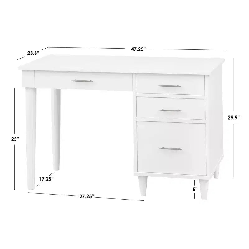 Bureau de travail/étude Ana Mid-Century Modern Lifestorey avec tiroirs
