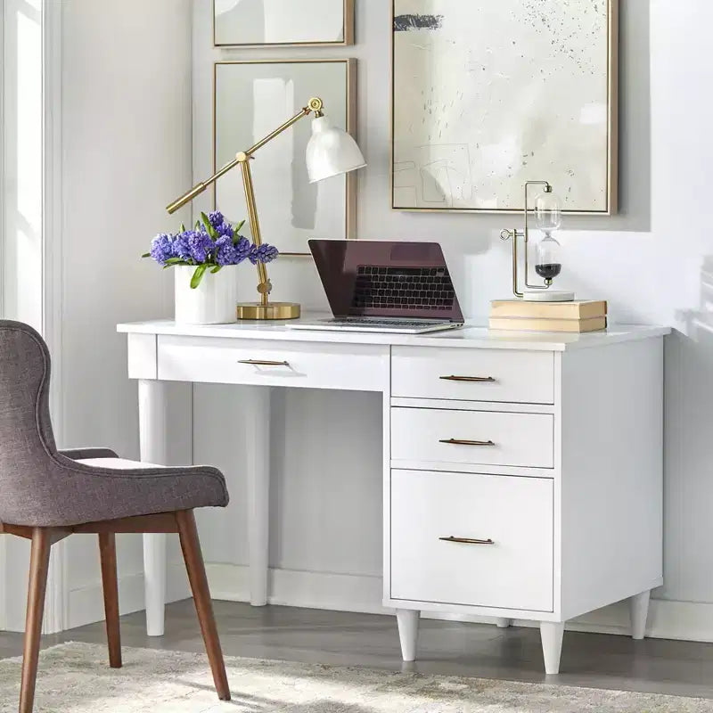 Bureau de travail/étude Ana Mid-Century Modern Lifestorey avec tiroirs