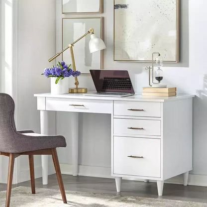 Bureau de travail/étude Ana Mid-Century Modern Lifestorey avec tiroirs