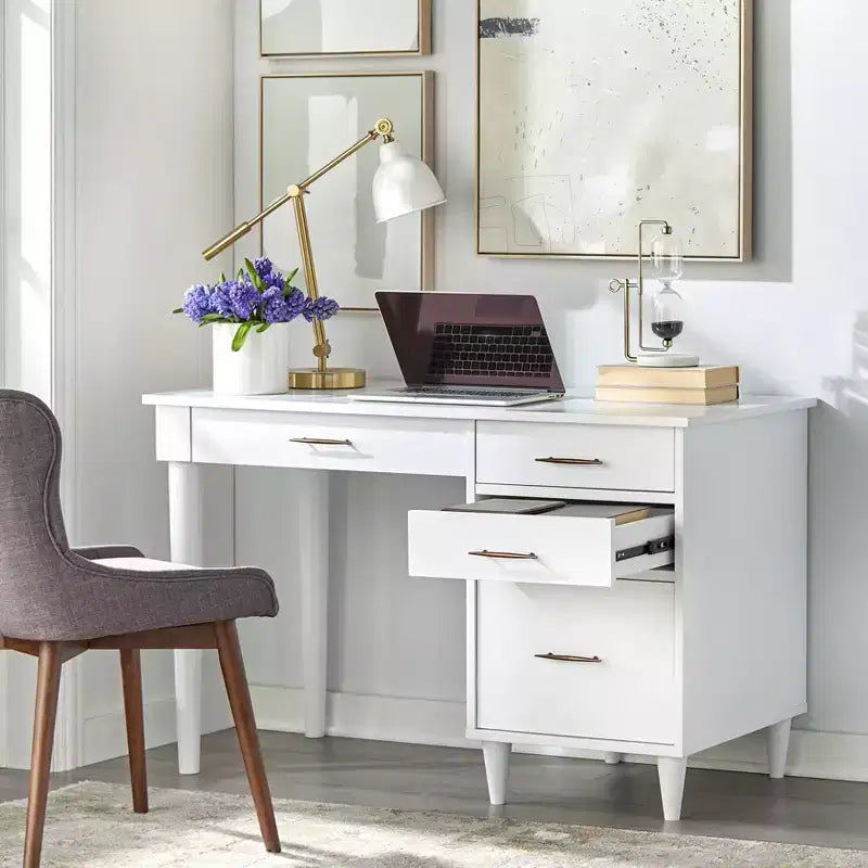 Bureau de travail/étude Ana Mid-Century Modern Lifestorey avec tiroirs