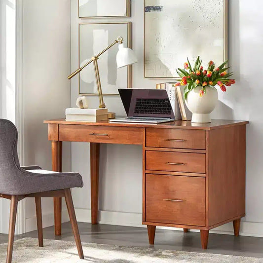 Bureau de travail/étude Ana Mid-Century Modern Lifestorey avec tiroirs
