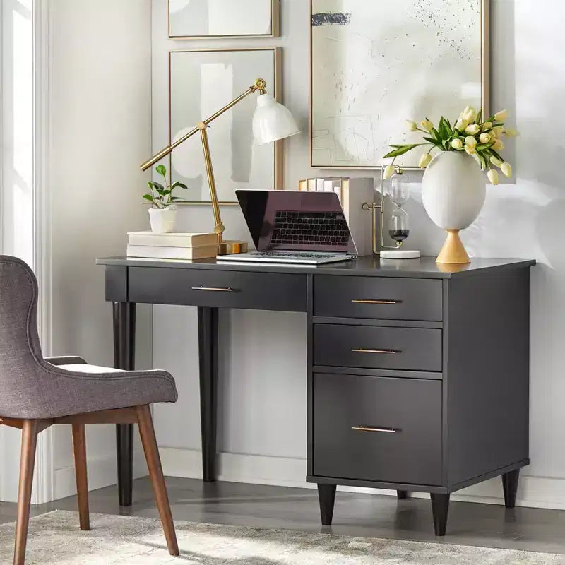 Bureau de travail/étude Ana Mid-Century Modern Lifestorey avec tiroirs