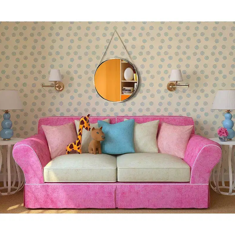 Miroir mural rond Franc de 17,5 avec chaîne en métal – Infinity Instruments