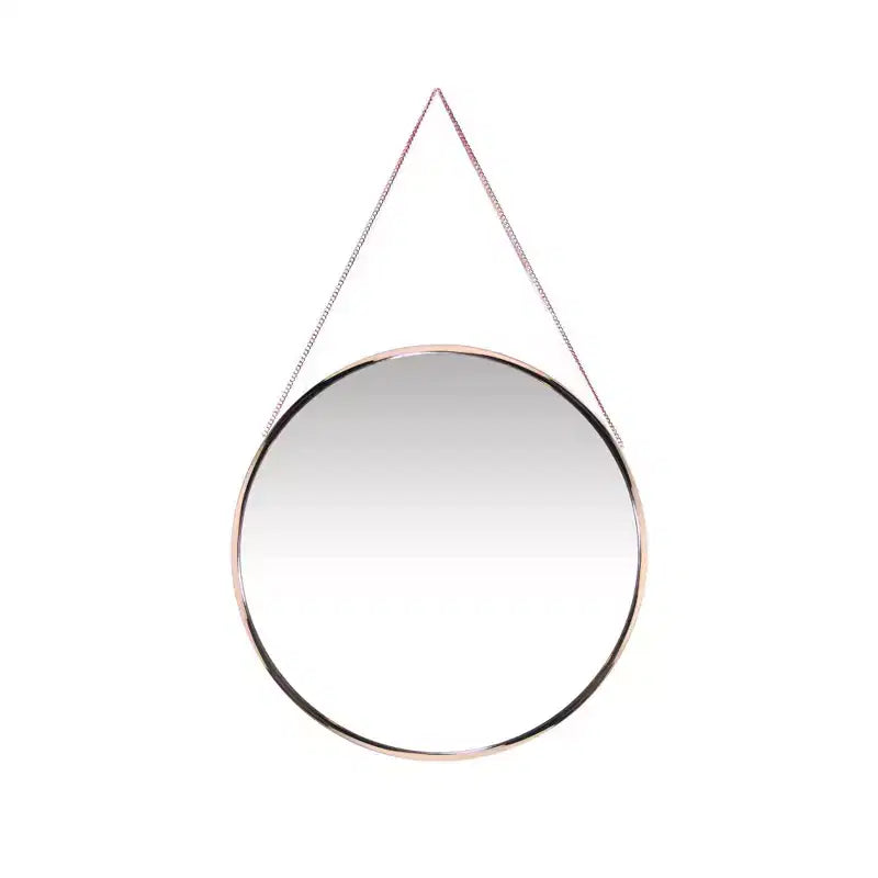 Miroir mural rond Franc de 17,5 avec chaîne en métal – Infinity Instruments