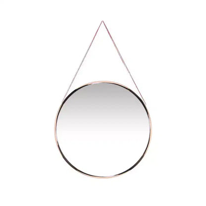 Miroir mural rond Franc de 17,5 avec chaîne en métal – Infinity Instruments