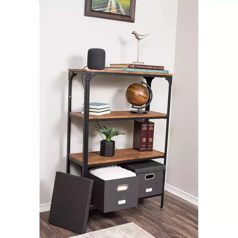 Boîte de Rangement et Classement Pliable Internet's Best avec Couvercle - 1 Unité - Anthracite