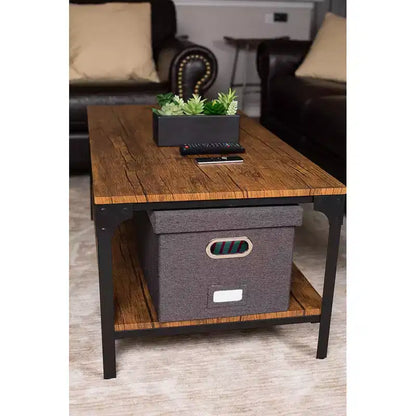 Boîte de Rangement et Classement Pliable Internet's Best avec Couvercle - 1 Unité - Anthracite