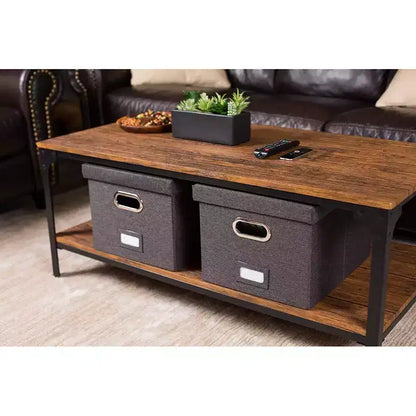 Boîte de Rangement et Classement Pliable Internet's Best avec Couvercle - 1 Unité - Anthracite