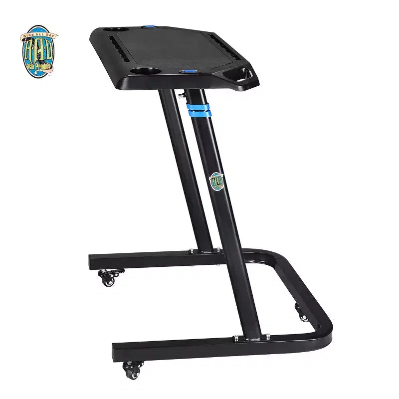 Bureau de vélo réglable - Chariot pour ordinateur portable roulant pour vélo stationnaire ou entraîneur - Faites de l'exercice en travaillant ou en regardant la télévision - Bureau debout par Rad Sportz