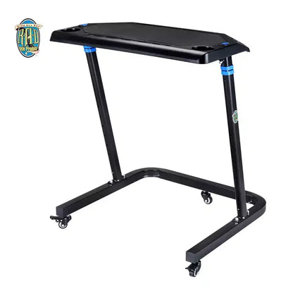 Bureau de vélo réglable - Chariot pour ordinateur portable roulant pour vélo stationnaire ou entraîneur - Faites de l'exercice en travaillant ou en regardant la télévision - Bureau debout par Rad Sportz