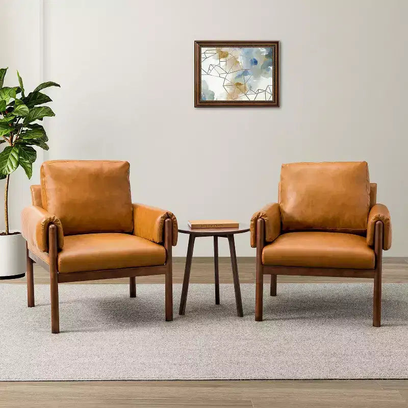 Lot de 2 fauteuils Stephan | ART OF LIVING DESIGNS - CAMEL