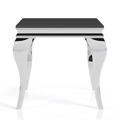Table d'appoint avec plateau en verre Forge Glam - miBasics