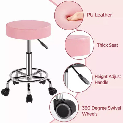 Tabourets Yaheetech réglables pivotants à roulettes pour usage médical/tatouage/dentaire/facial/massage/spa/dessin technique