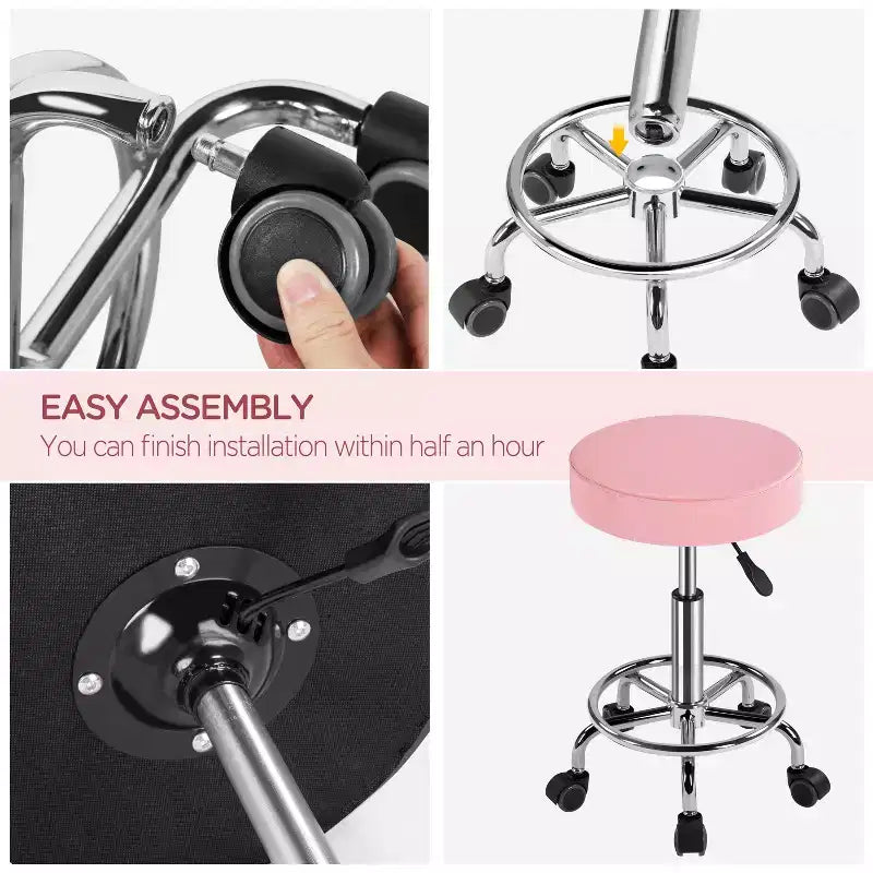 Tabourets Yaheetech réglables pivotants à roulettes pour usage médical/tatouage/dentaire/facial/massage/spa/dessin technique